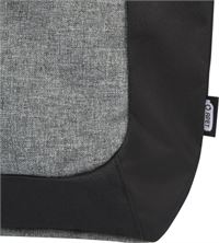 BORSA BICOLORE CON ZIP IN MATERIALE RICICLATO